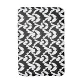 Stijlvol zwart-wit Gothic vlekpatroon Badmat (Voorkant Verticaal)