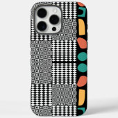 Stijlvol zwart-wit Grieks, kleurrijk Abstract Case-Mate iPhone Case (Achterkant)