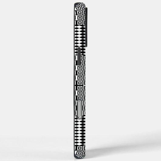 Stijlvol zwart-wit Grieks, kleurrijk Abstract Case-Mate iPhone Case (Achterkant / Rechts)