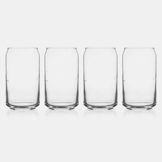 Stijlvol zwart wit handtekening script monogram blikvorm glas (Rechts)