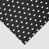 Stijlvol zwart-wit hart | Aangepast Tissuepapier (Detail)