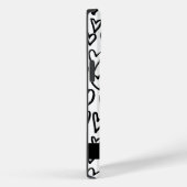 Stijlvol zwart-wit harten patroon personaliseren Case-Mate iPhone case (Achterkant / Rechts)