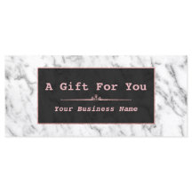 Stijlvol zwart wit marmeren roze gouden cadeau