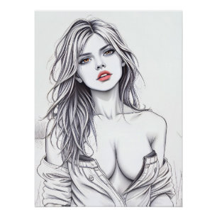 Stijlvol zwart-wit perfect poster