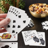 Stijlvol zwart-wit Puffin Pokerkaarten (Insitu)