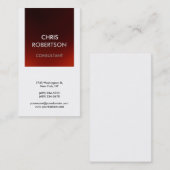 Stijlvol zwart wit rood Visitekaartje (Voorkant / Achterkant)