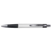 Stijlvol zwart-wit signature script monogram pen (Achterkant)