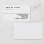 Stijlvol zwart wit Visitekaartje (Voorkant / Achterkant)