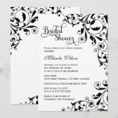 Stijlvol zwart-wit Vrijgezellenfeest Kaart (Voorkant / Achterkant)