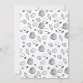 Stijlvol zwart-wit zeesleppatroon kaart (Achterkant)