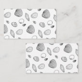 Stijlvol zwart-wit zeesleppatroon visitekaartje (Voorkant / Achterkant)