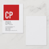 Stijlvol zwart-wit zwart-wit zwart-wit visitekaartje (Voorkant / Achterkant)