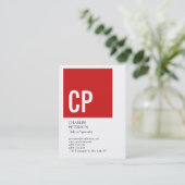 Stijlvol zwart-wit zwart-wit zwart-wit visitekaartje (Staand voorkant)