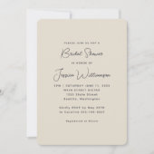 Stijlvol zwart-witachtig Vrijgezellenfeest Kaart (Voorkant)