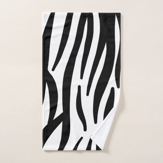 stijlvol, zwart-witzebrapad bad handdoek (Handdoek)