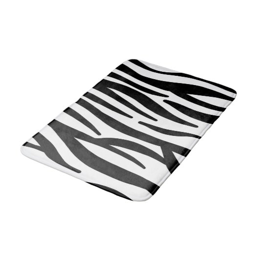 stijlvol, zwart-witzebrapad badmat (Gekanteld)