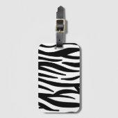 stijlvol, zwart-witzebrapad bagagelabel (Voorkant (verticaal))