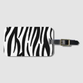 stijlvol, zwart-witzebrapad bagagelabel (Voorkant (horizontaal))
