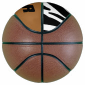 stijlvol, zwart-witzebrapad basketbal (Rechts)