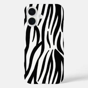 stijlvol, zwart-witzebrapad iPhone 16 hoesje