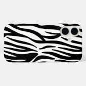 stijlvol, zwart-witzebrapad Case-Mate iPhone case (Achterkant (horizontaal))