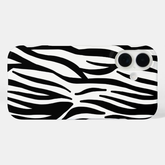 stijlvol, zwart-witzebrapad Case-Mate iPhone case (Achterkant (horizontaal))