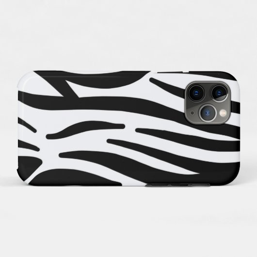 stijlvol, zwart-witzebrapad Case-Mate iPhone case (Achterkant (horizontaal))