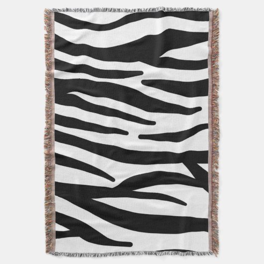 stijlvol, zwart-witzebrapad deken (Voorkant Verticaal)