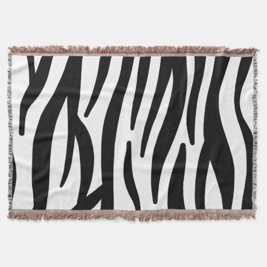 stijlvol, zwart-witzebrapad deken (Voorkant)