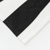 stijlvol, zwart-witzebrapad fleece deken (Hoek)