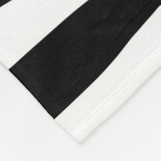 stijlvol, zwart-witzebrapad fleece deken (Hoek)