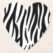 stijlvol, zwart-witzebrapad kartonnen onderzetters (Voorkant)