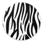 stijlvol, zwart-witzebrapad keramische knop (Voorkant)