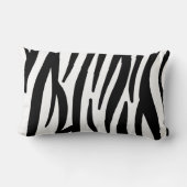 stijlvol, zwart-witzebrapad kussen (Achterkant)