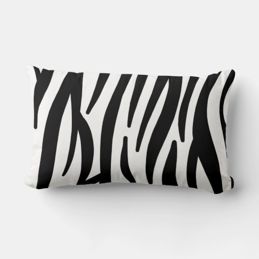 stijlvol, zwart-witzebrapad kussen (Achterkant)