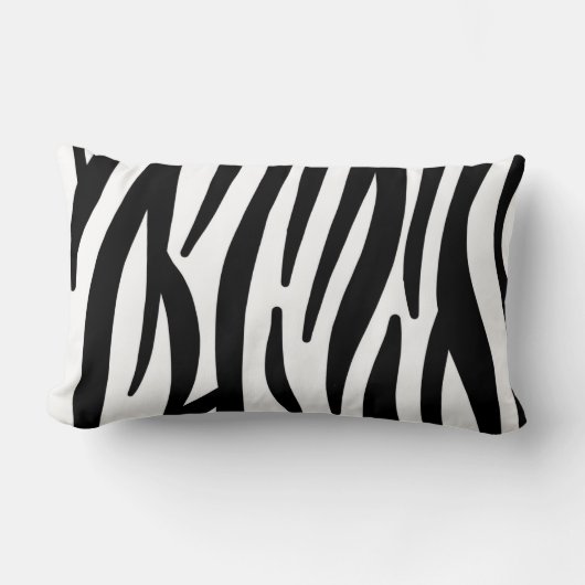 stijlvol, zwart-witzebrapad kussen (Voorkant)