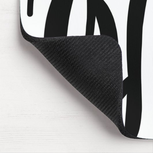 stijlvol, zwart-witzebrapad muismat (Hoek)