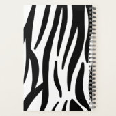 stijlvol, zwart-witzebrapad planner (Achterkant)