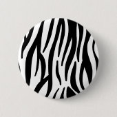 stijlvol, zwart-witzebrapad ronde button 5,7 cm (Voorkant)