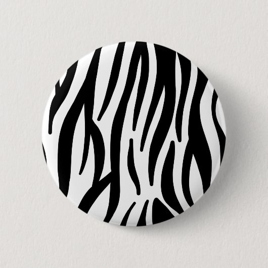 stijlvol, zwart-witzebrapad ronde button 5,7 cm (Voorkant)