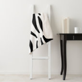 stijlvol, zwart-witzebrapad sherpa deken (In situ)