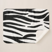 stijlvol, zwart-witzebrapad sherpa deken (Voorkant (horizontaal))