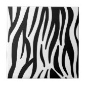 stijlvol, zwart-witzebrapad tegeltje (Voorkant)