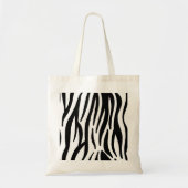 stijlvol, zwart-witzebrapad tote bag (Voorkant)