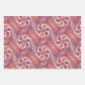 Stijlvol zwenkdraden Tesselatie 3 kleuren WPS3 Inpakpapier Vel (Voorkant 2)