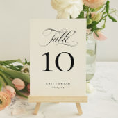STIJLVOLE CALLIGRAFIE Tafelnummerkaart Kaart