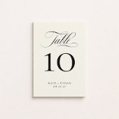 STIJLVOLE CALLIGRAFIE Tafelnummerkaart Kaart