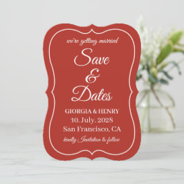 STIJLVOLE EENVOUDIGE MODERNE MINIMALISTISCHE DONKE SAVE THE DATE