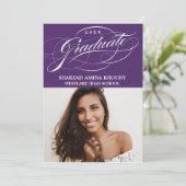 STIJLVOLE ELEGANTE SCRIPT 2 AFSCHEIDSPARTY UITNODI KAART (Staand voorkant)
