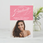 STIJLVOLE ELEGANTE SCRIPT 2 AFSCHEIDSPARTY UITNODI KAART (Staand voorkant)